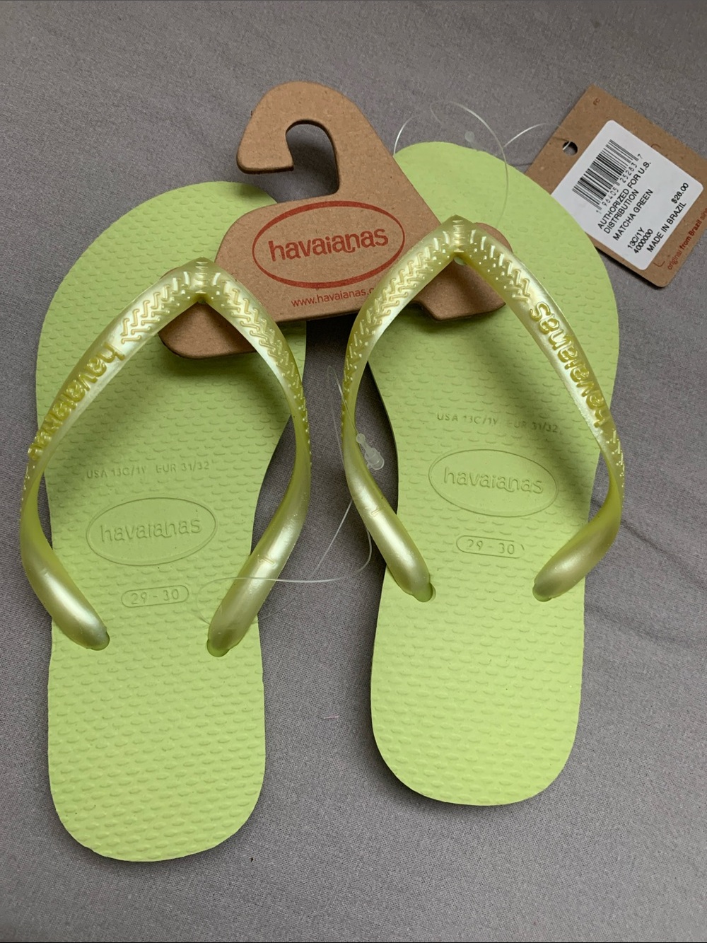 🆕- Havaianas Toddler Matcha Green 🩴 Flip Flops